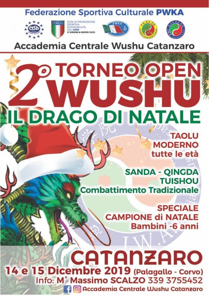 2° Torneo Wushu Open – Il DRAGO di NATALE