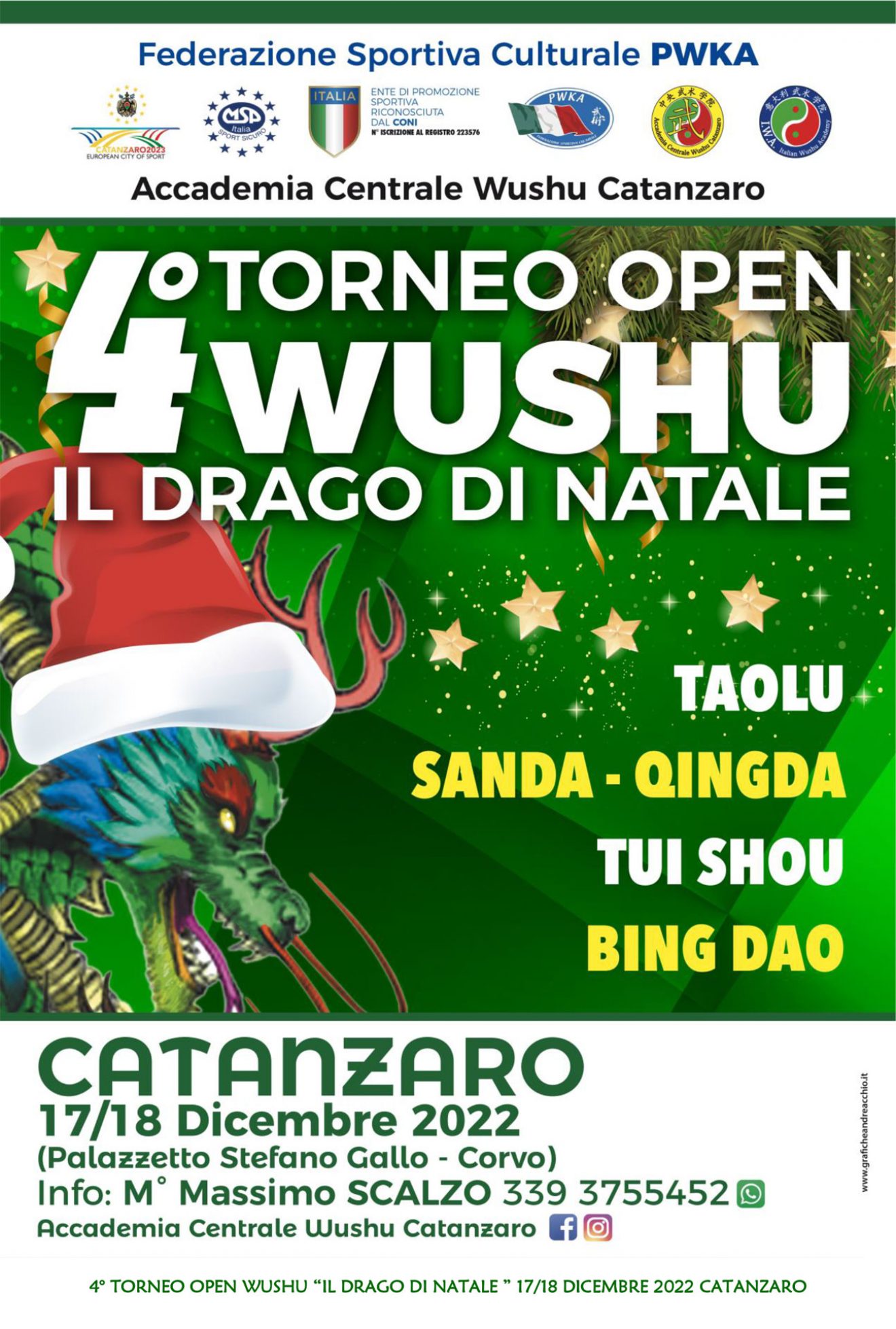 4° Torneo Wushu Open – Il DRAGO di NATALE